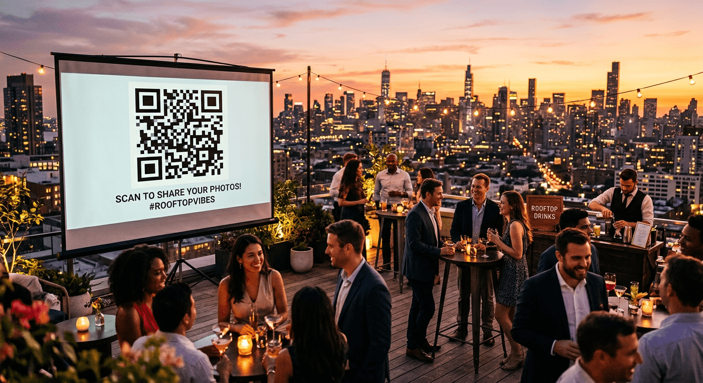 Drop the QR code anywhere