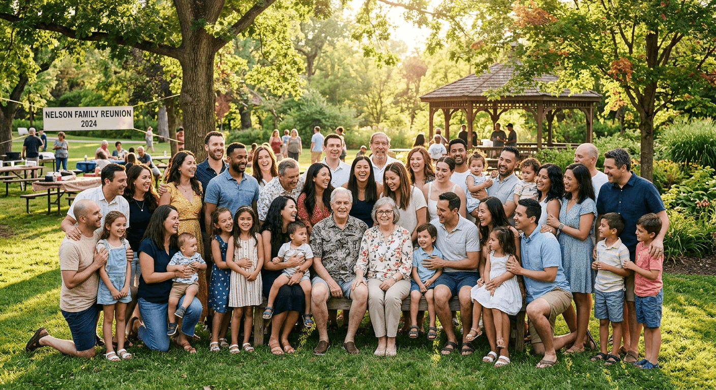 Family reunion celebration