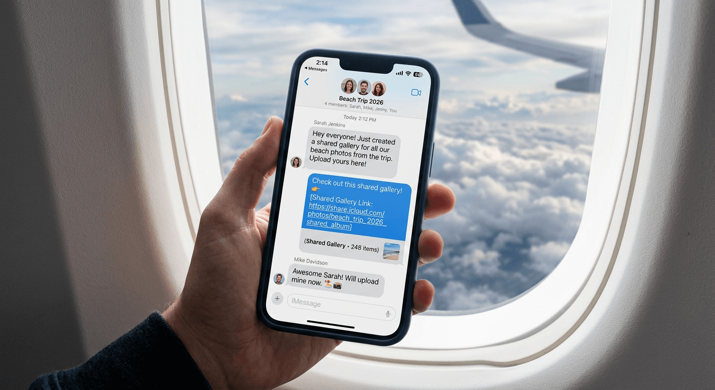 Share the link or QR code