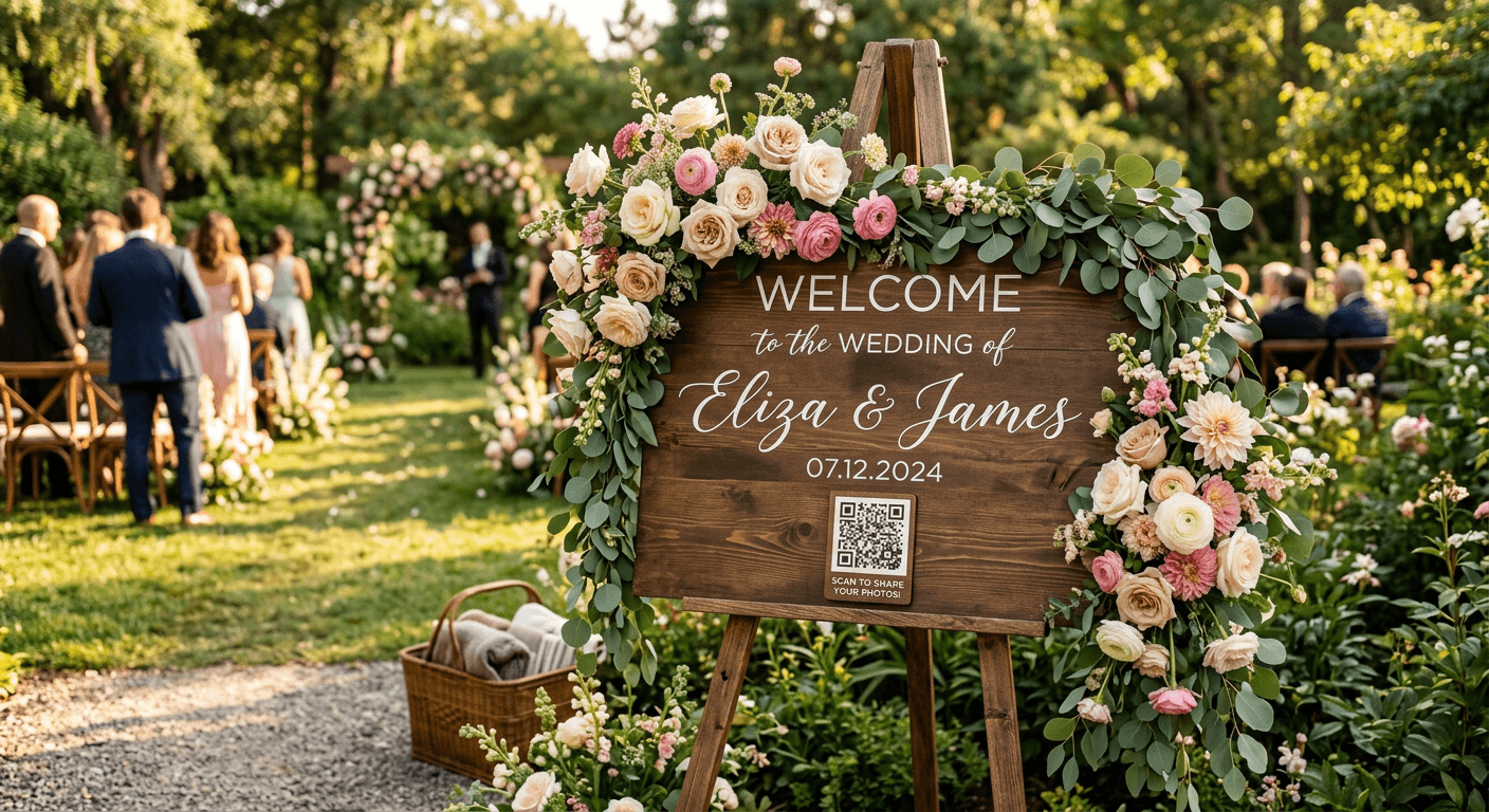 Place QR codes at the venue